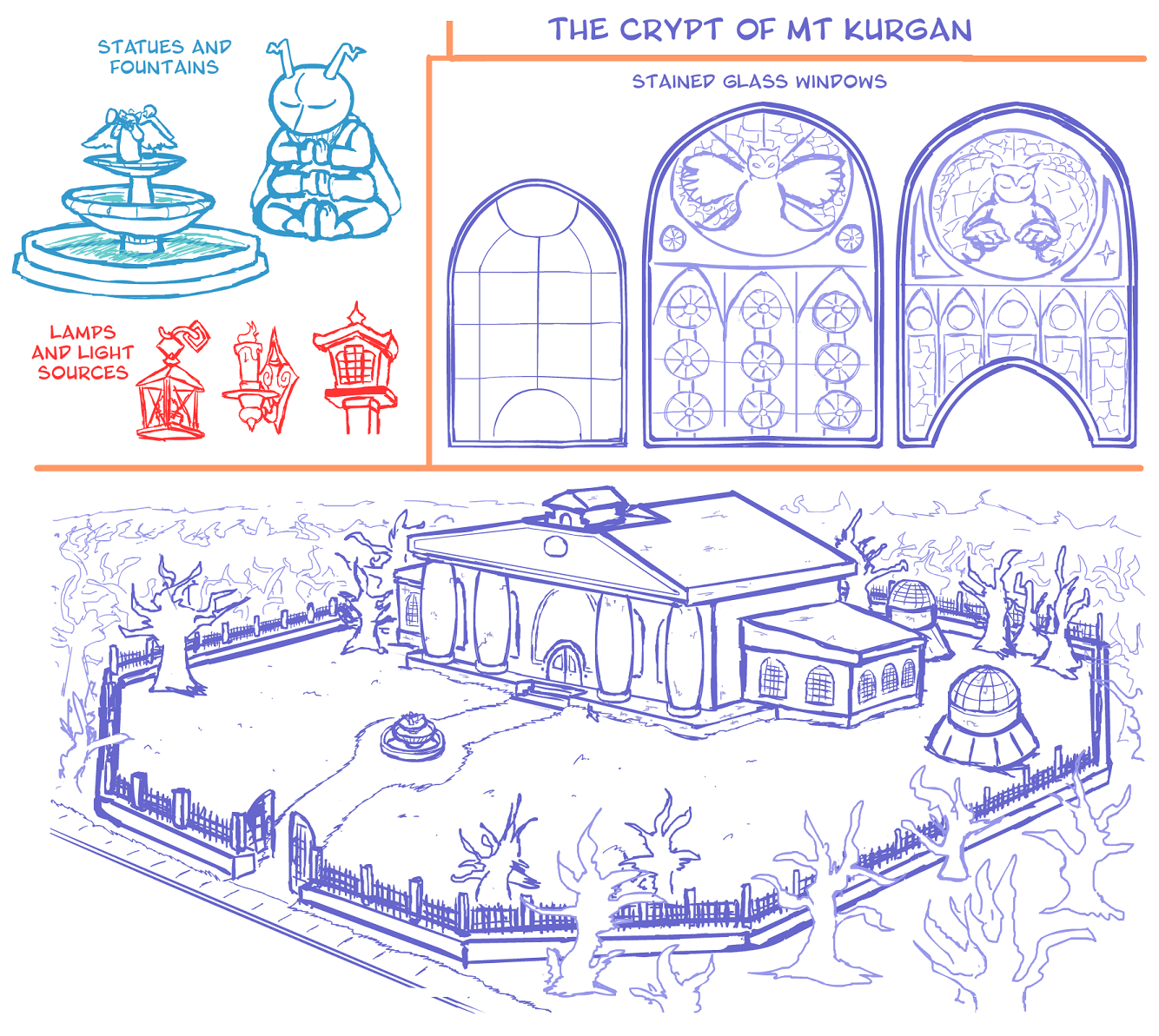 Concept Art: The Crypt at Mt. Kurgan 2/2